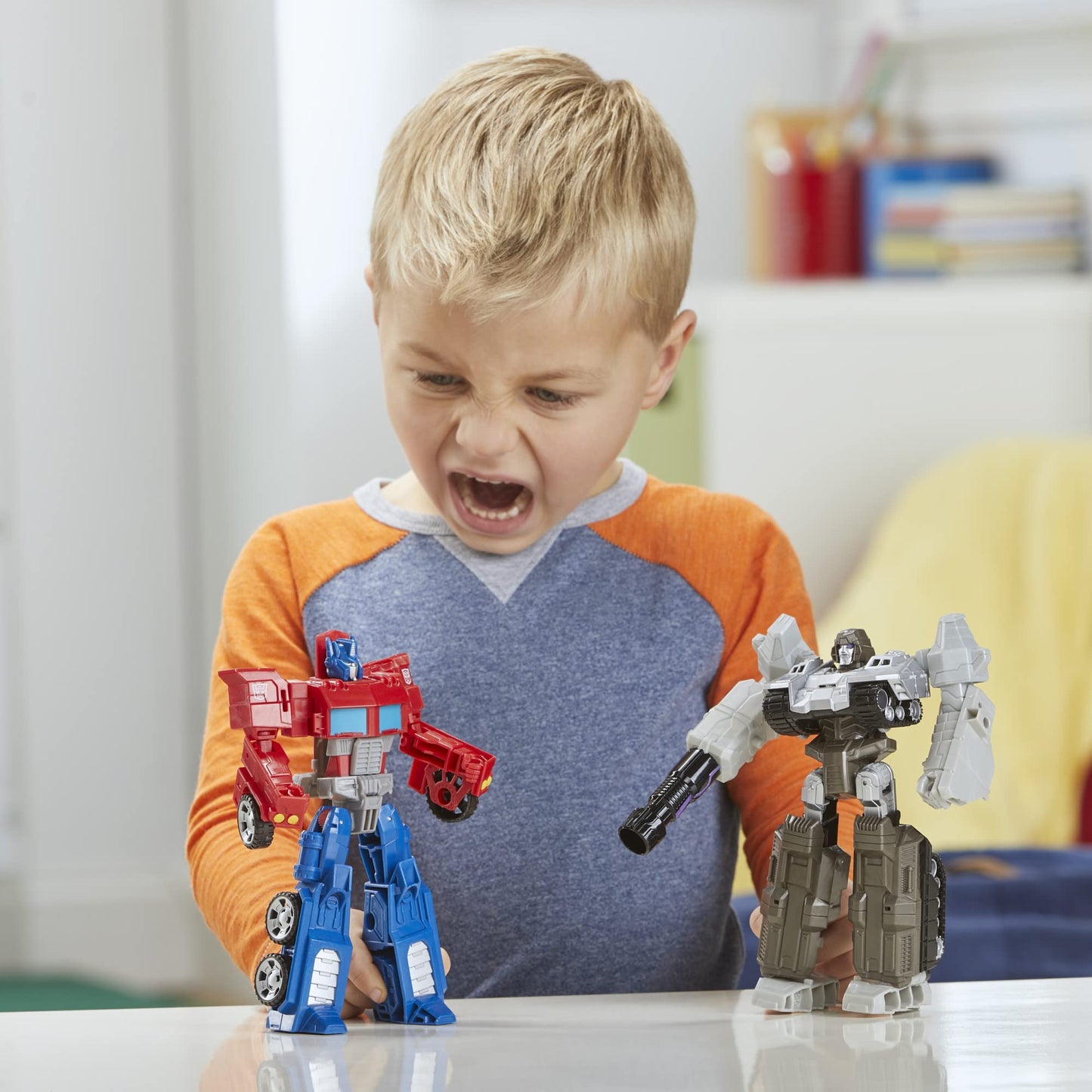 Transformers Toys Heroes and Villains Optimus Prime and Megatron 2-Pack Action Figures - for Kids Ages 6 and Up, 7-inch (Amazon Exclusive)